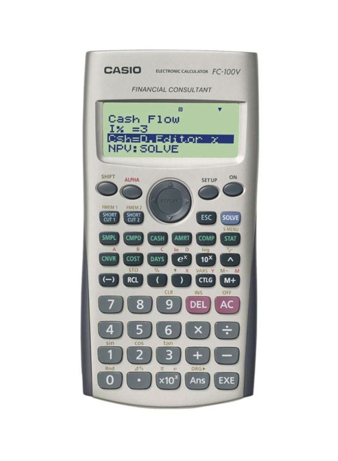 CASIO 12-Digit Financial Calculator Grey/Black  - Image 1