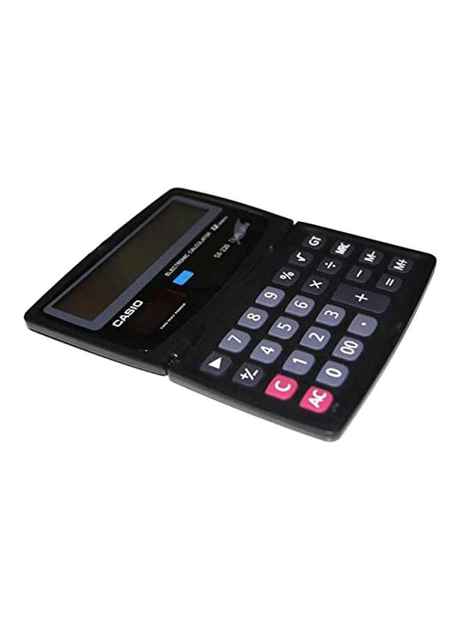 CASIO - 12-Digit Practical Calculator Black/Grey/Red - Image 1