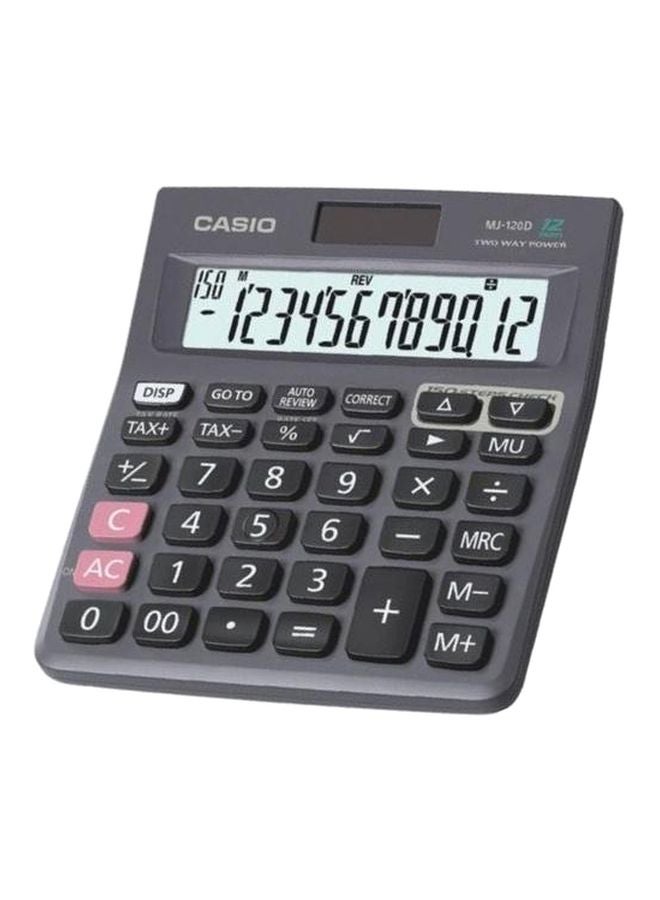كاسيو آلة حاسبة مالية وتجارية بشاشة سعة 12 رقماً رمادي - Image 2
