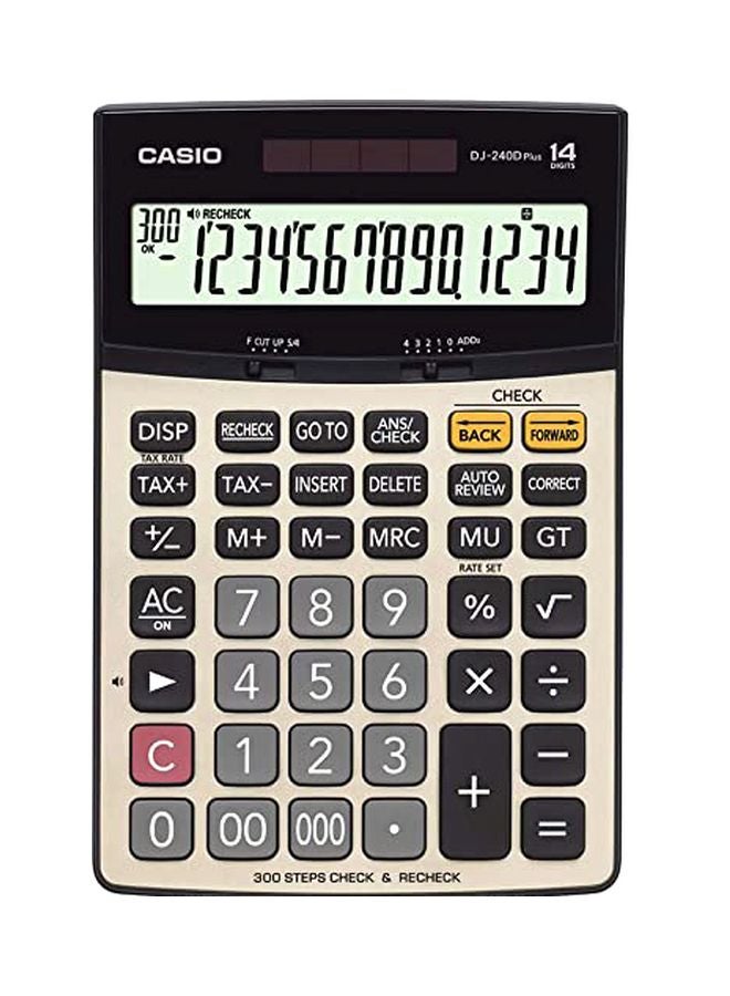 CASIO 14 Digit Financial Calculator Silver/Grey/Black  - Image 1