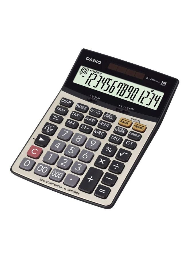 CASIO DJ-240 12-Digit Desk Electronic Financial Business Calculator Silver/Grey/Black - Image 3