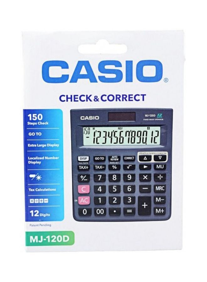 كاسيو آلة حاسبة مالية وتجارية بشاشة سعة 12 رقماً رمادي - Image 3