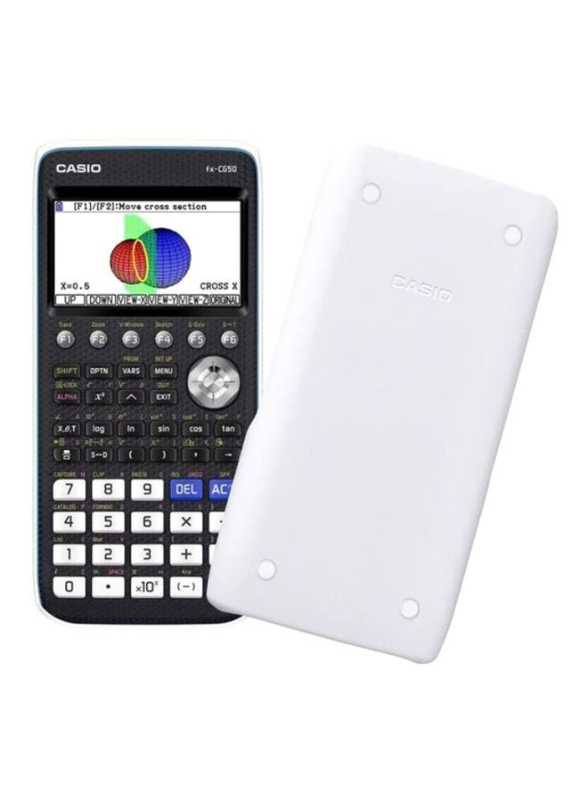 كاسيو آلة حاسبة بيانية ملونة أسود/أبيض - Image 2