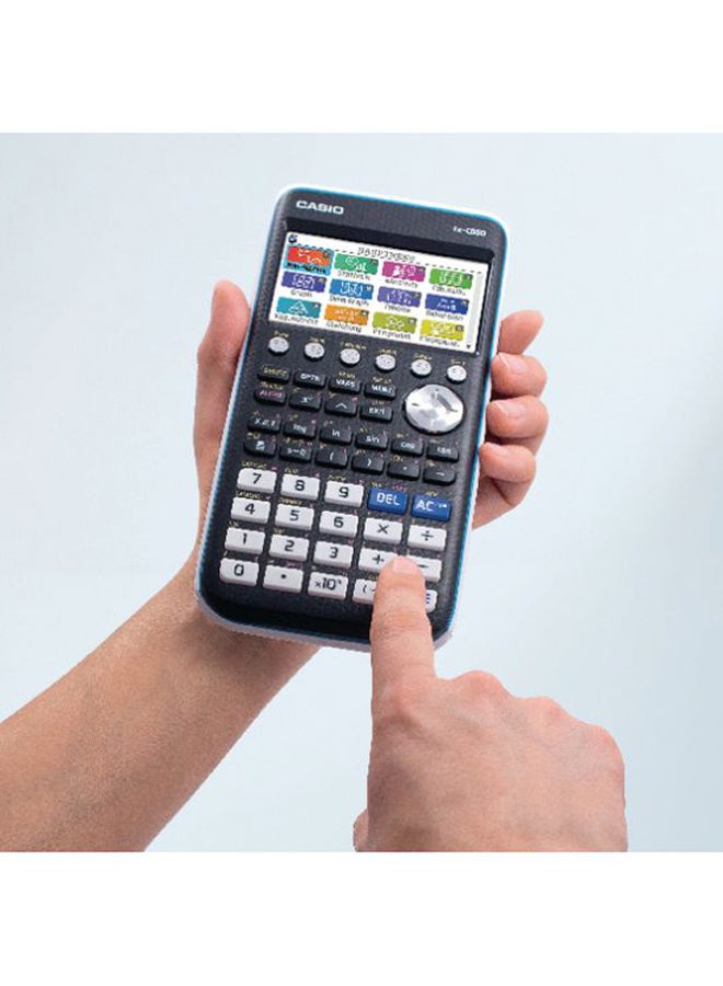 كاسيو آلة حاسبة بيانية ملونة أسود/أبيض - Image 4