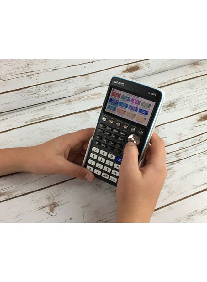 كاسيو آلة حاسبة بيانية ملونة أسود/أبيض - Image 5