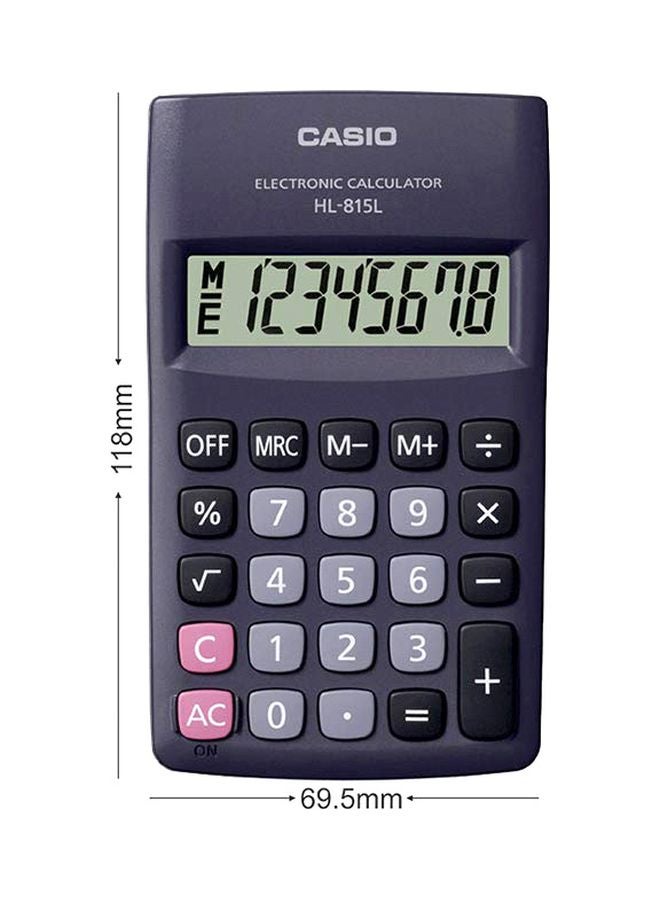 CASIO - Pocket Calculator Black - Image 1