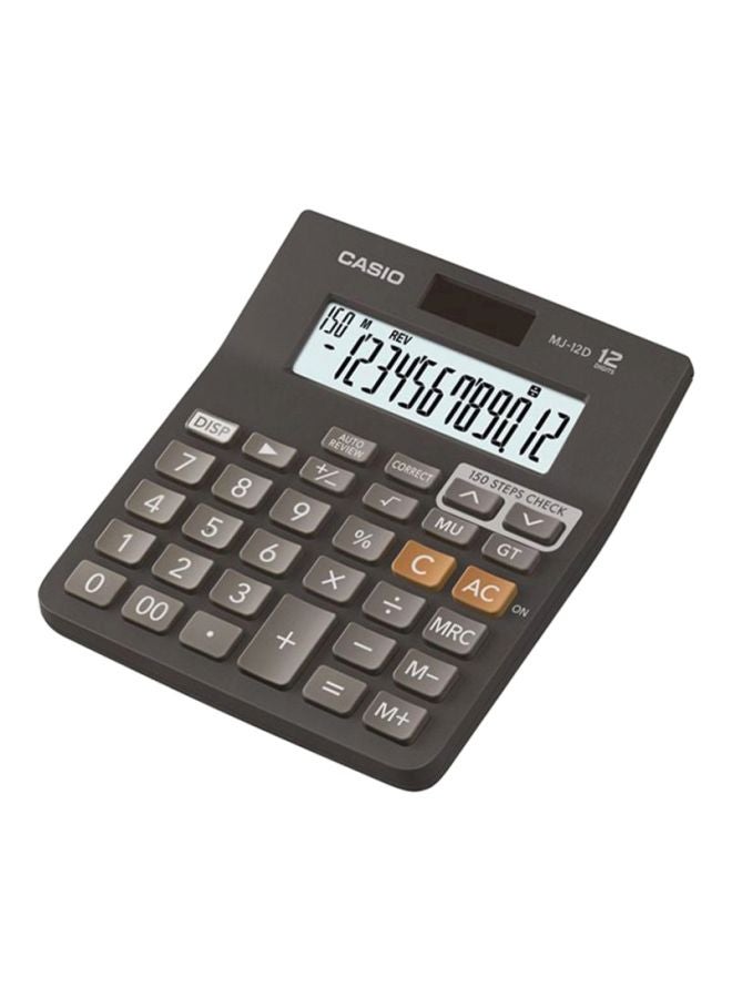 CASIO - 12-Digit Scientific Calculator Black - Image 1