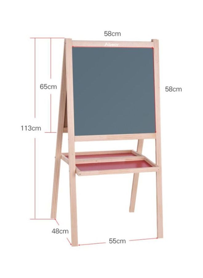 Aibecy Wooden Easel Set Beige/Red/White - Image 2