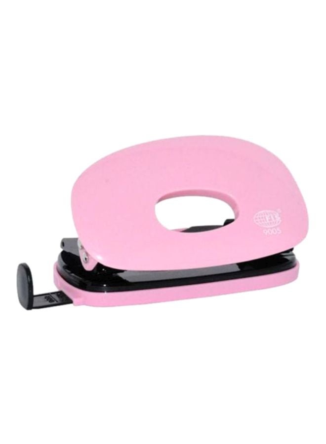FIS 2 Hole Punch Machine Pink/Black - Image 1