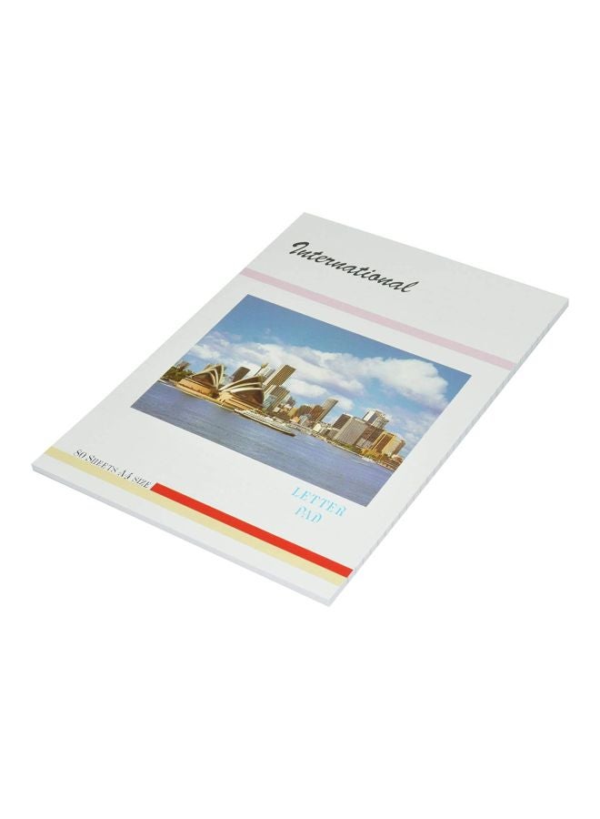 FIS 10-Piece A4 International Writing Notepad Set White - Image 3