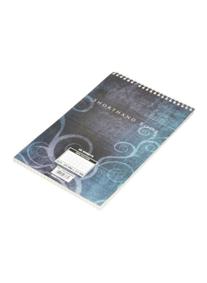 إف اي أس  مجموعة دفاتر شورت هاند بسلك من 20 قطعة أسود/أزرق - Image 3