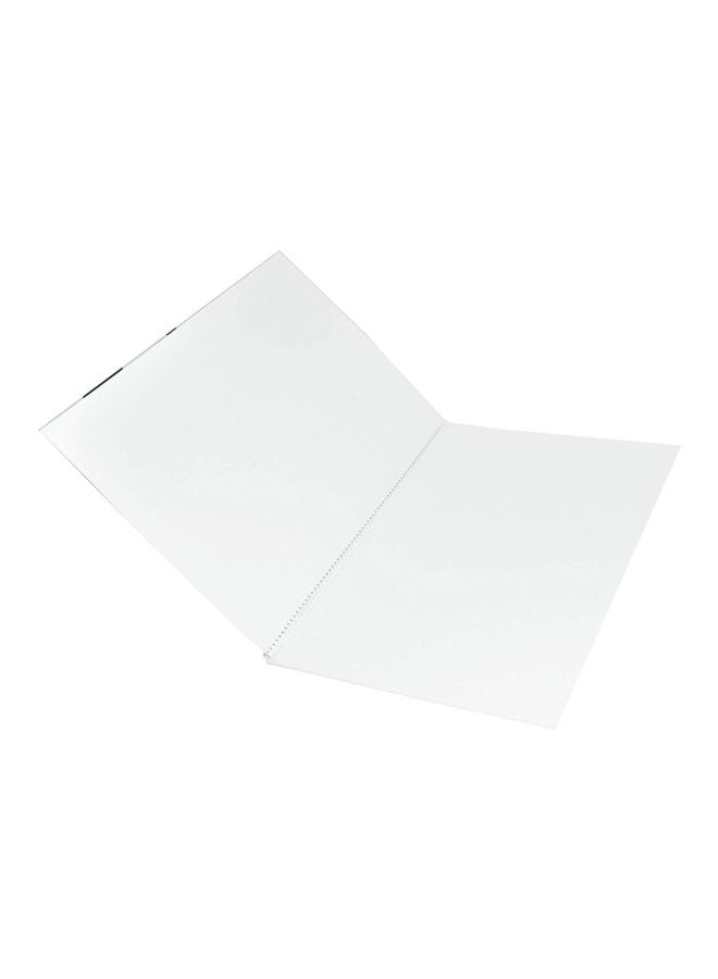 إف اي أس  طقم دفاتر رسم بسلك بتصميم حلزوني مقاس A3 ومكون من 12 قطعة أزرق/ أبيض - Image 2