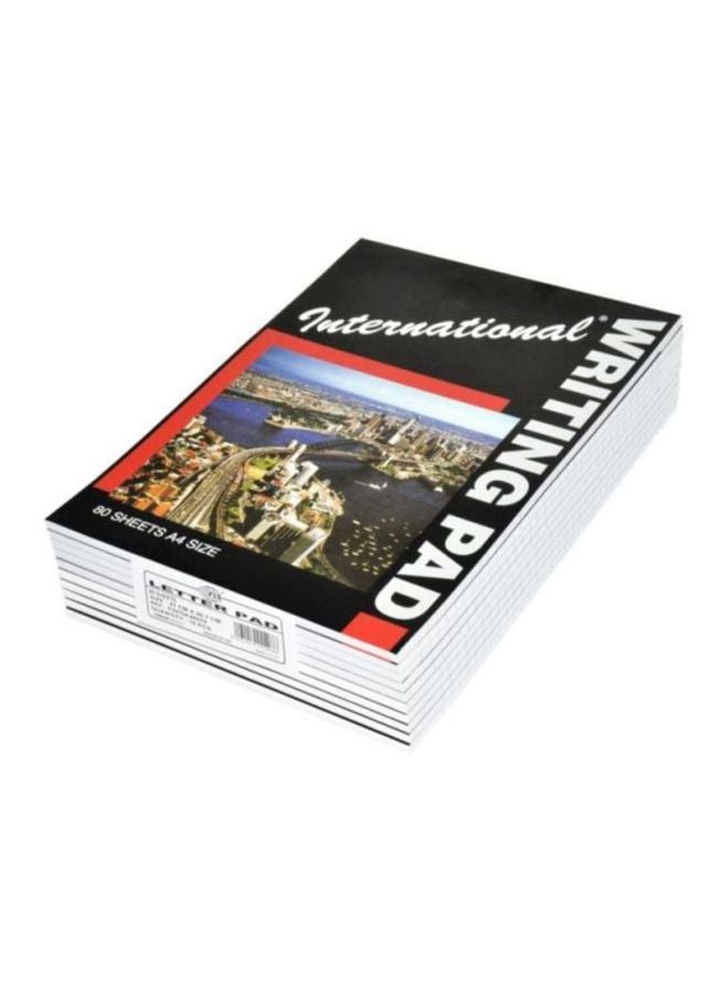 إف اي أس  مجموعة دفاتر إنترناشونال للكتابة مقاس A4، من 10 قطع أبيض - Image 1