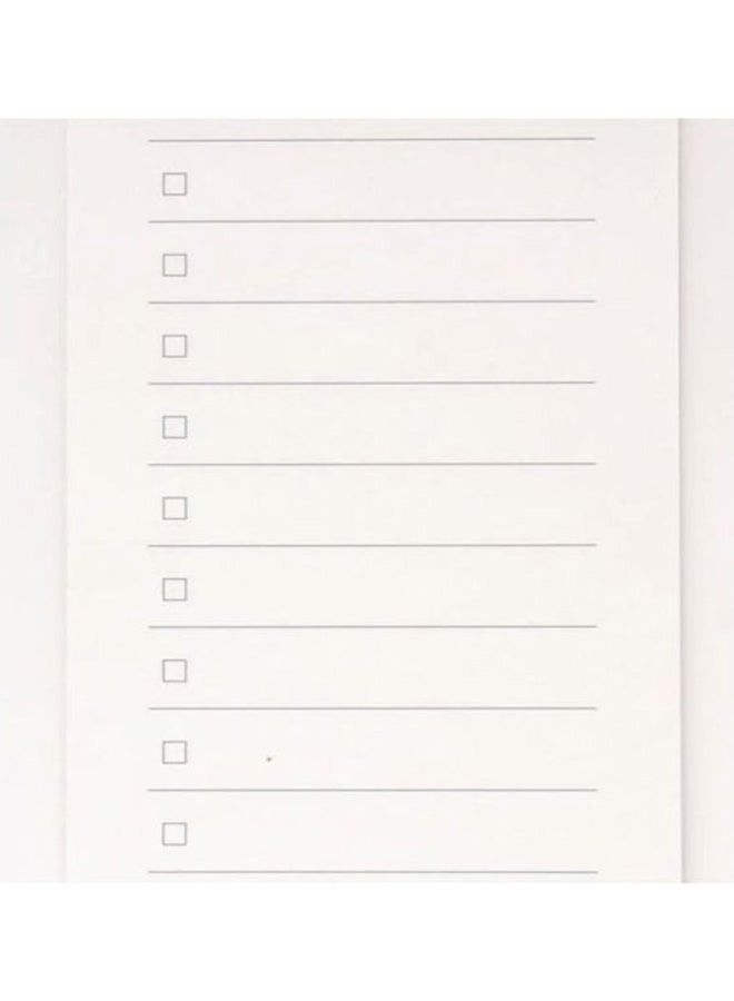 MUJI - 40-Sheets Planting Tree Checklist Type Memo White - Image 1
