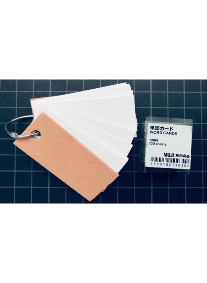 MUJI Single Ring Memo Book Beige/White  - Image 3