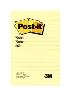 100-Page Post-It Self Stick Notes Yellow