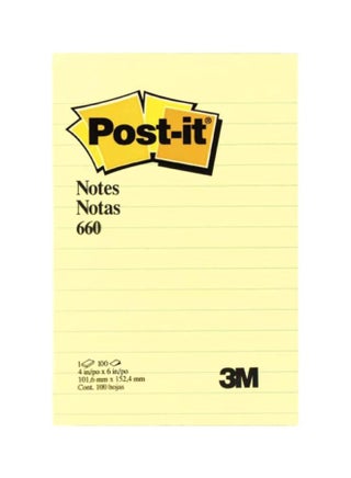 100-Page Post-It Self Stick Notes Yellow - v1615921768/N39510834A_1