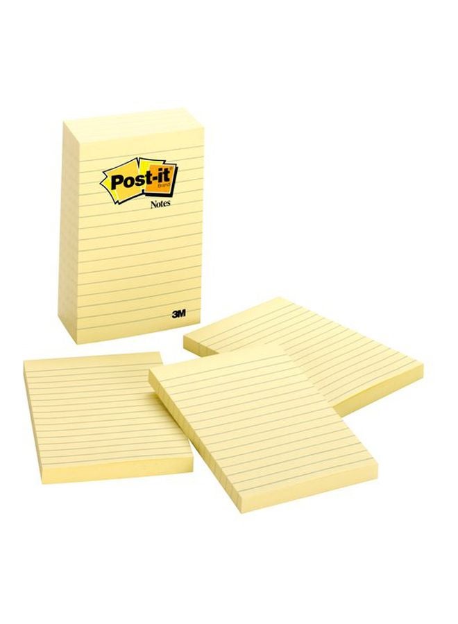 3M - 100-Page Post-It Self Stick Notes Yellow - Image 1