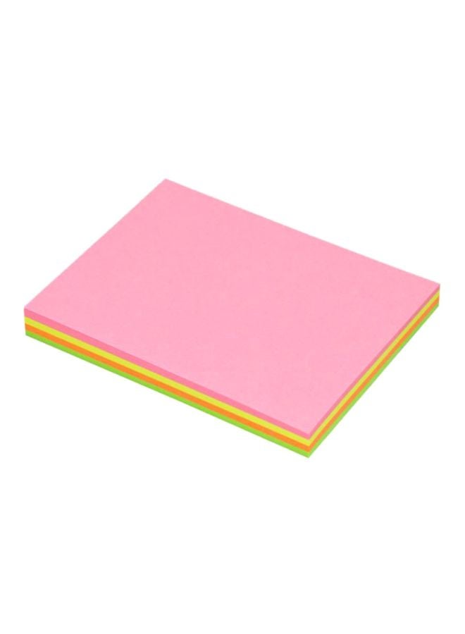 FIS 12-Piece Sticky Notes Set Pink/Yellow/Green - Image 1