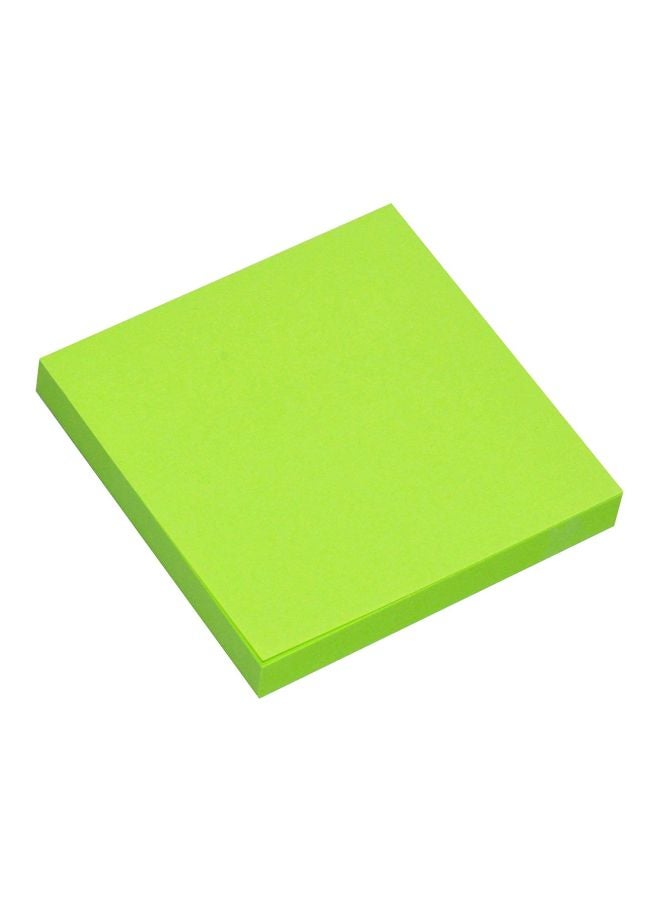 FIS Sticky Notes (12x100 Sheets) Fluorescent Green  - Image 3