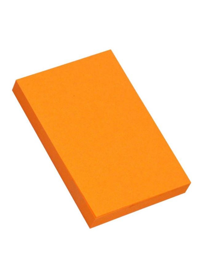 إف اي أس  ورق ملاحظات لاصق (12×100 ورقة) برتقالي فلوري - Image 2