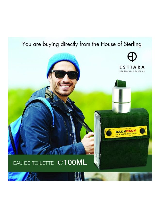 ESTIARA Backpack Green Pour Homme EDT 100ml  - Image 3