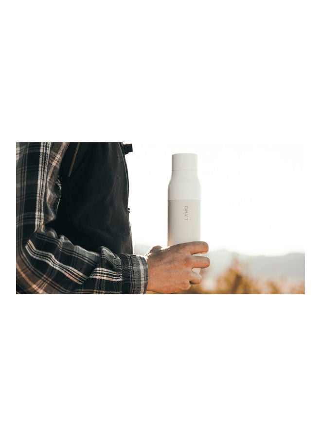 LARQ Self Cleaning USB Rechargeable Water Bottle Granite White 24.13 x 6.35cm - Image 3