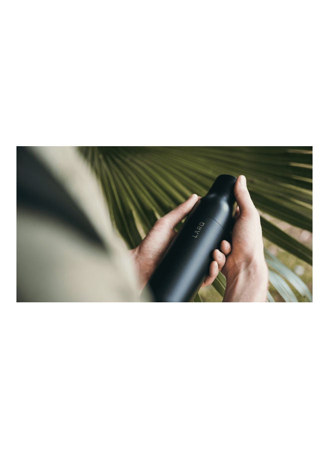 LARQ - Self Cleaning USB Rechargeable Water Bottle Obsidian Black - Image 1