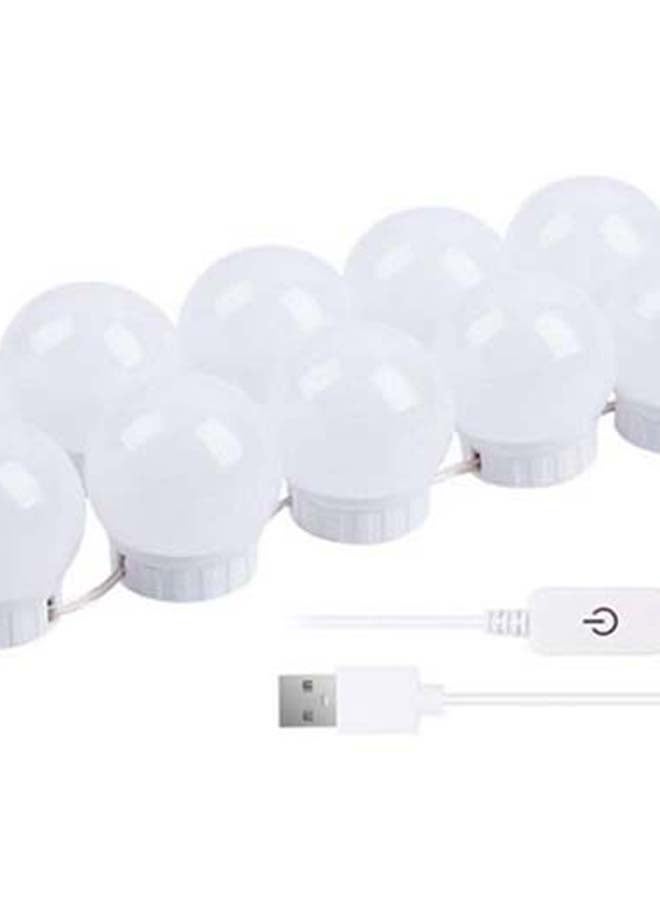 Beauenty Hollywood Style LED Mirror Light White 10 x 10cm - Image 2