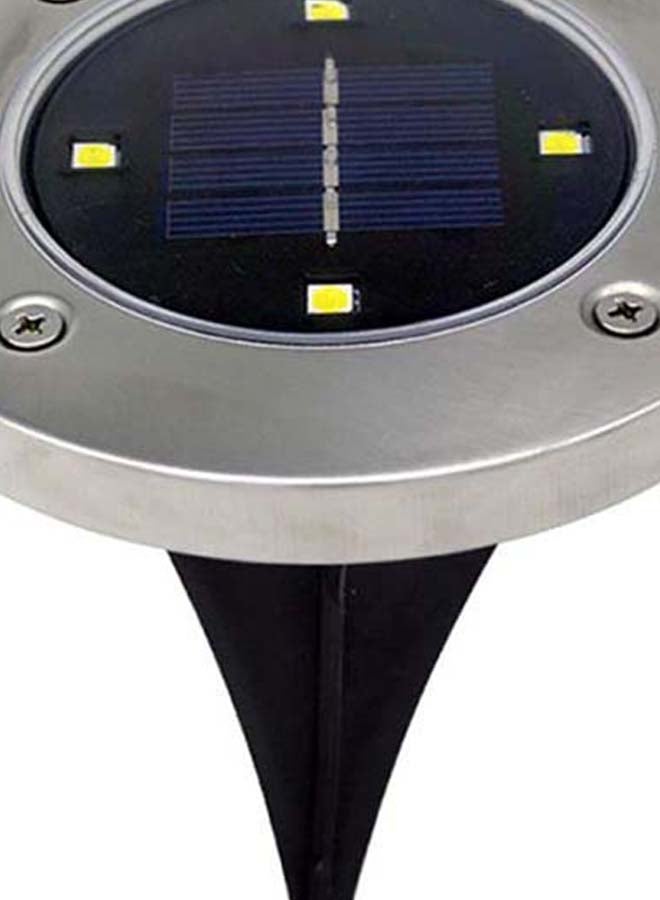 Waterproof Solar Path LED Light Black/Silver 10 x 3cm - v1615959911/N24627965A_2