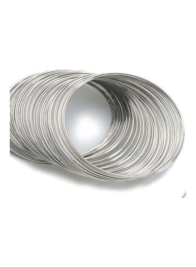 Generic 80 Circles Tone Bracelet Rigid Steel Memory 
