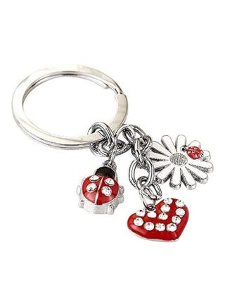 Z68E Cute  Heart  Lily Charms Key Ring - v1615960145/N45386621A_1