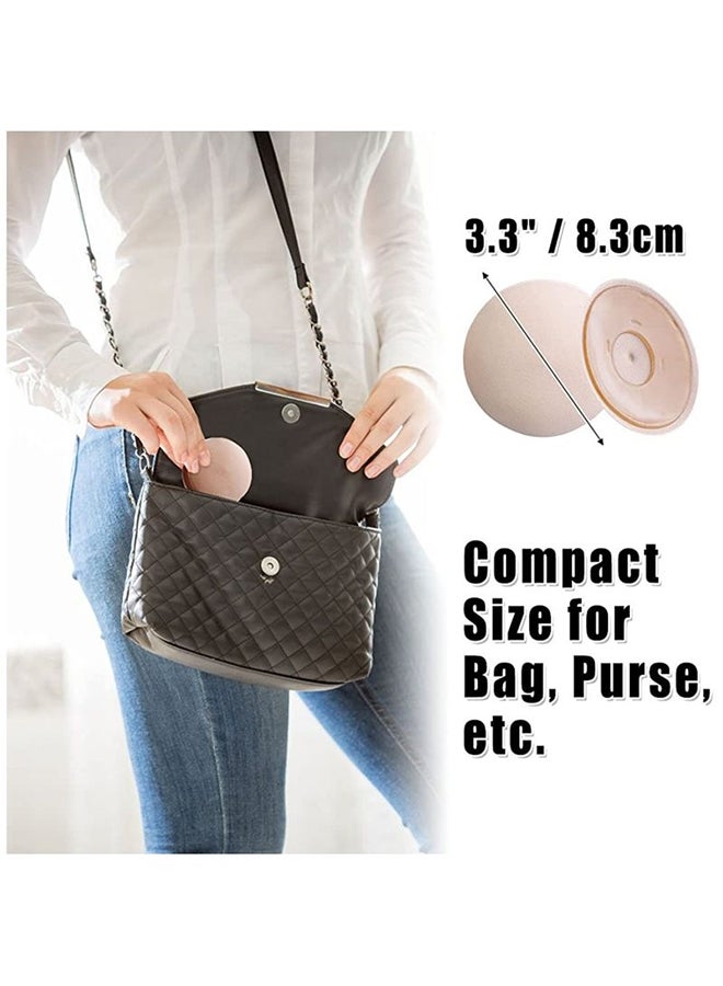 Glamroot 2-Piece Reusable Silicone Nipple Cover Petals Beige - Image 2