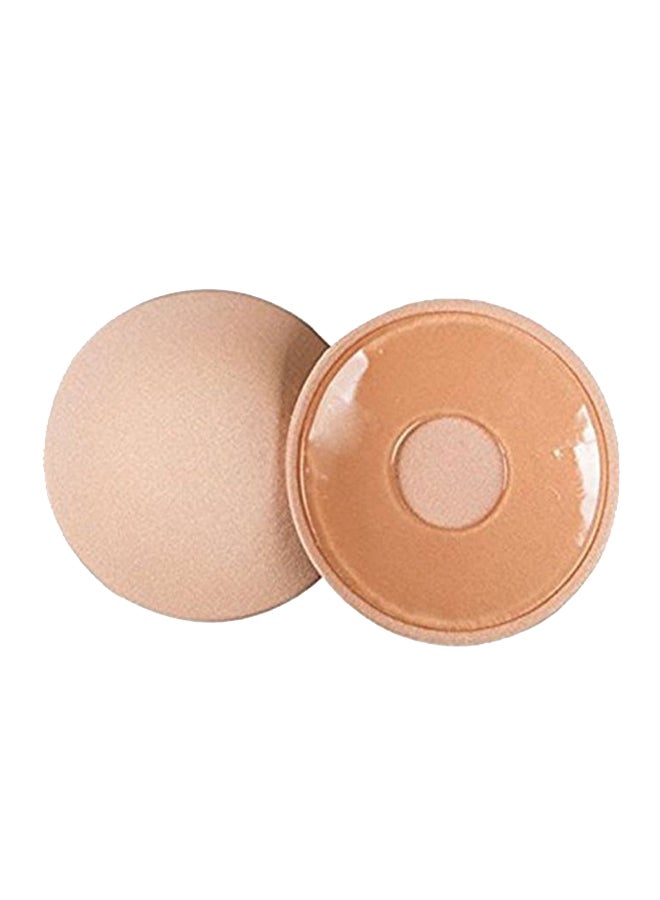 Glamroot 2-Piece Reusable Silicone Nipple Cover Petals Beige - Image 1