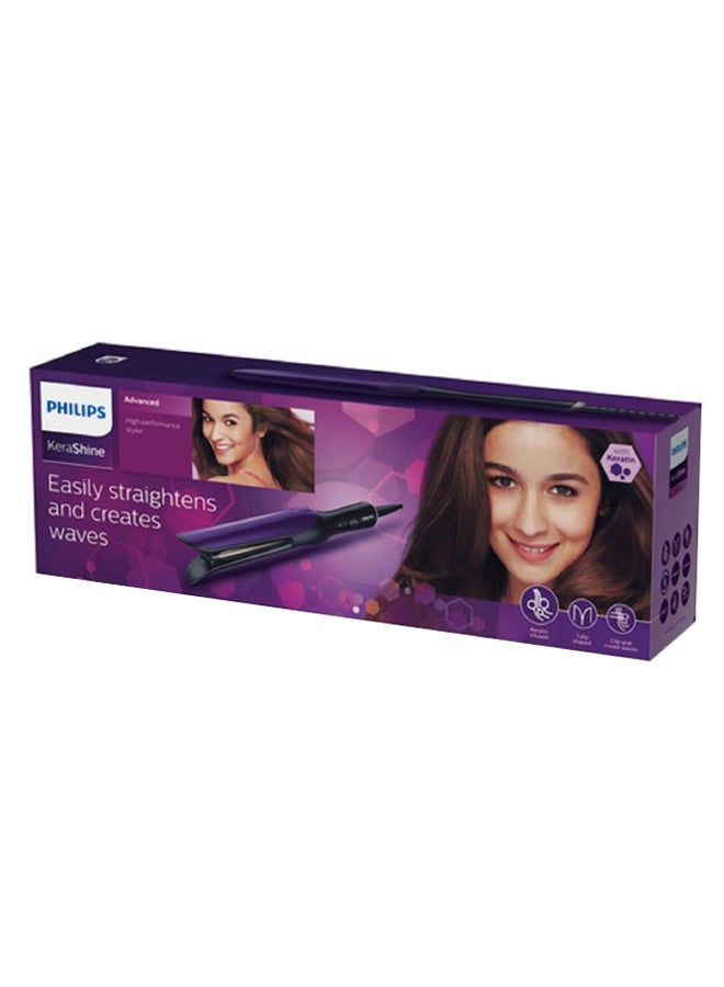 Philips - Professional Pro-Curve Hair Straightener Black - Image 1