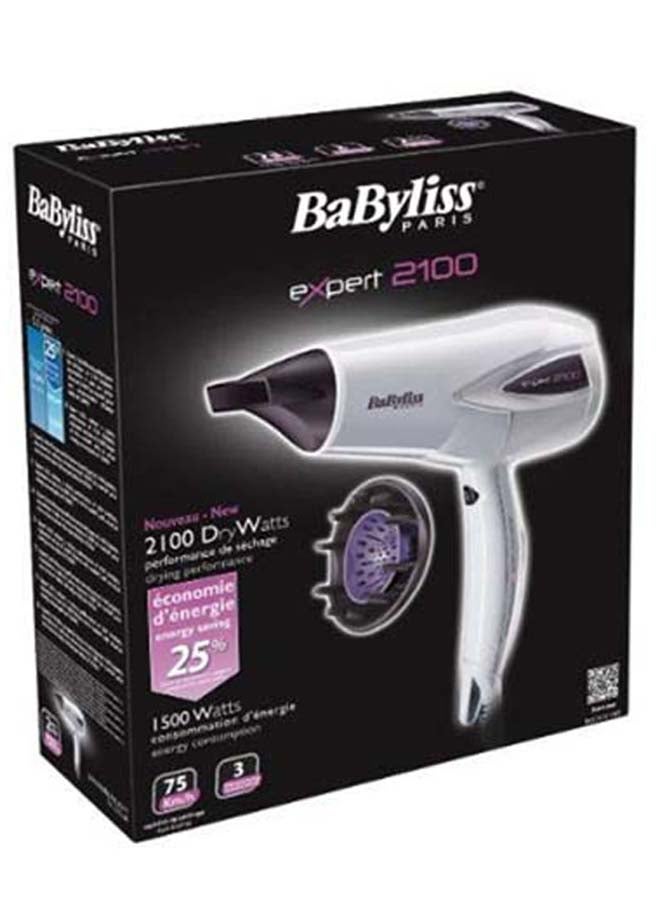 بيبي ليس مجفف الشعر إكسبيرت بتصميم أنيق أبيض/أسود - Image 2