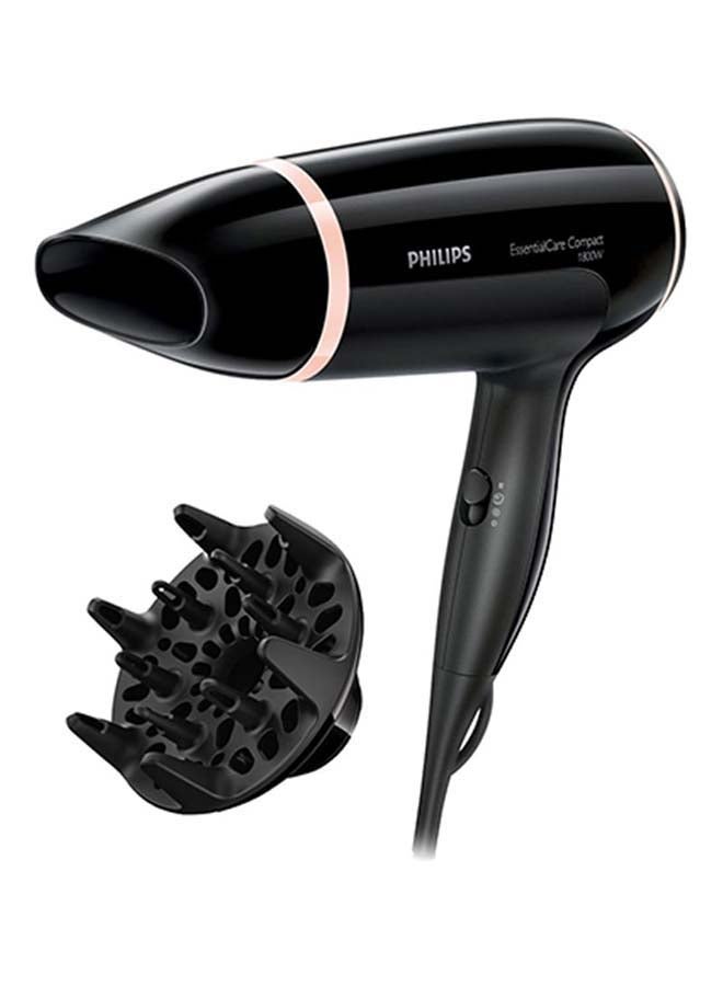 Philips Portable Hair Dryer With Diffuser Black - Image 1