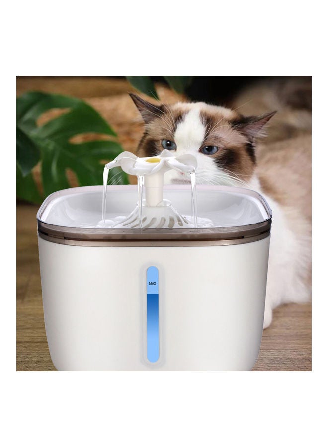 Generic 4-Piece Automatic Pet Water Fountain White 9x6x9cm  - Image 4