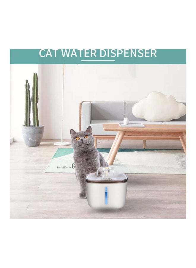 Generic Automatic Pet Water Fountain With Viewing Window White 20x14x20cm  - Image 4