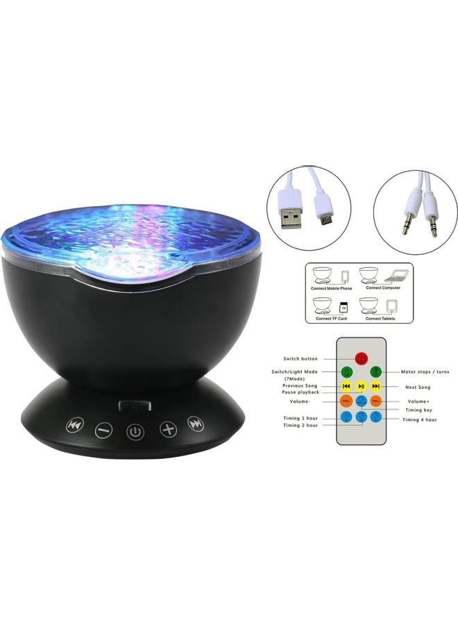 XiuWoo - RC Ocean Wave Projector Night Light Multicolour - Image 1