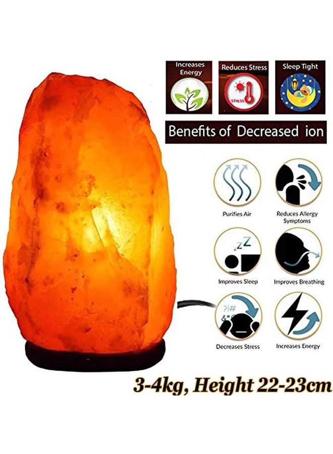 Himalayan Crystal Rock Salt Lamp Orange
