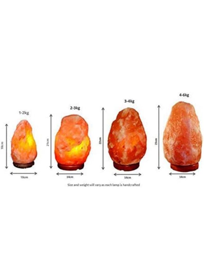 Himalayan Crystal Rock Salt Lamp Orange