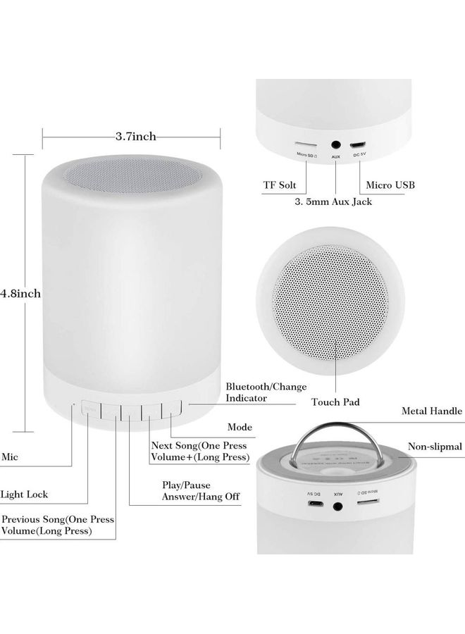 XiuWoo Touch Bedside Lamp Multicolour - Image 5