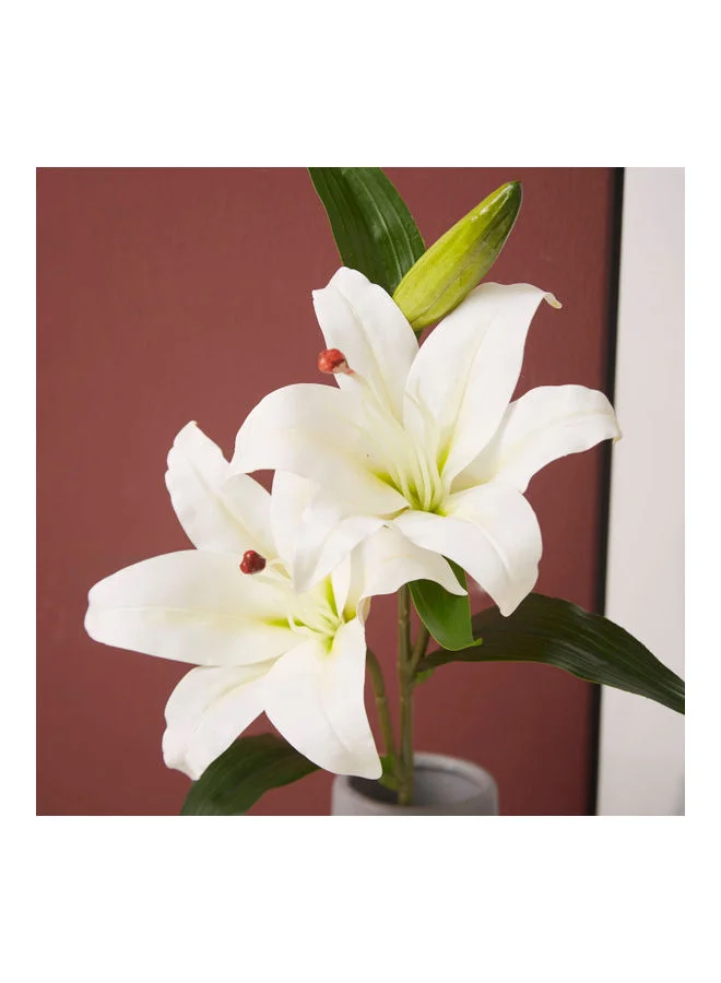Home Box Lida Lily Flower Bunch White
