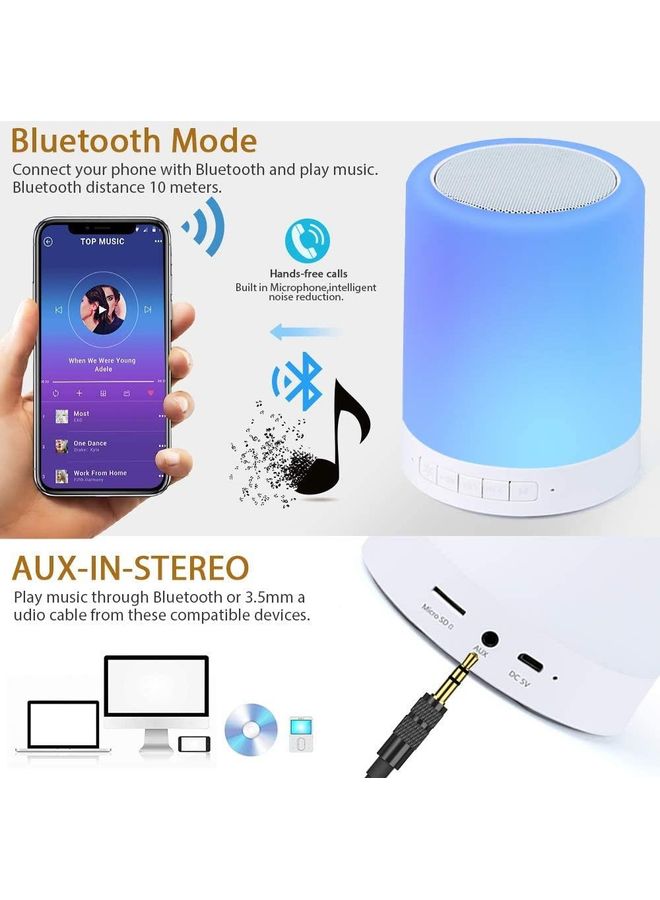 XiuWoo Bluetooth Speaker Lamp Multicolour - Image 3