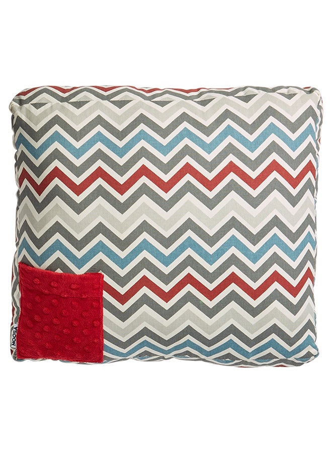 NOOSA Zig Zag Square Cushion Multicolour 30 X 30cm - Image 1