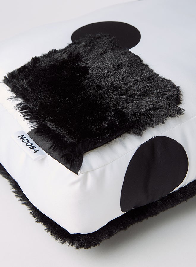 NOOSA Polka Dot Square Cushion White/Black 30 X 30cm - Image 4