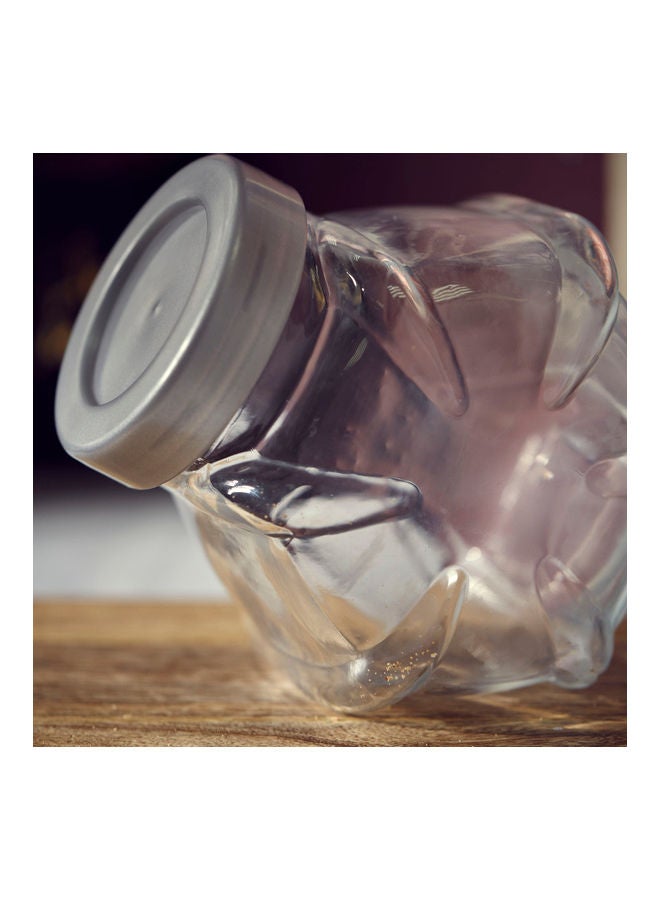 Home Box Crystal Glass Canister With Lid Clear 1.7Liters  - Image 5