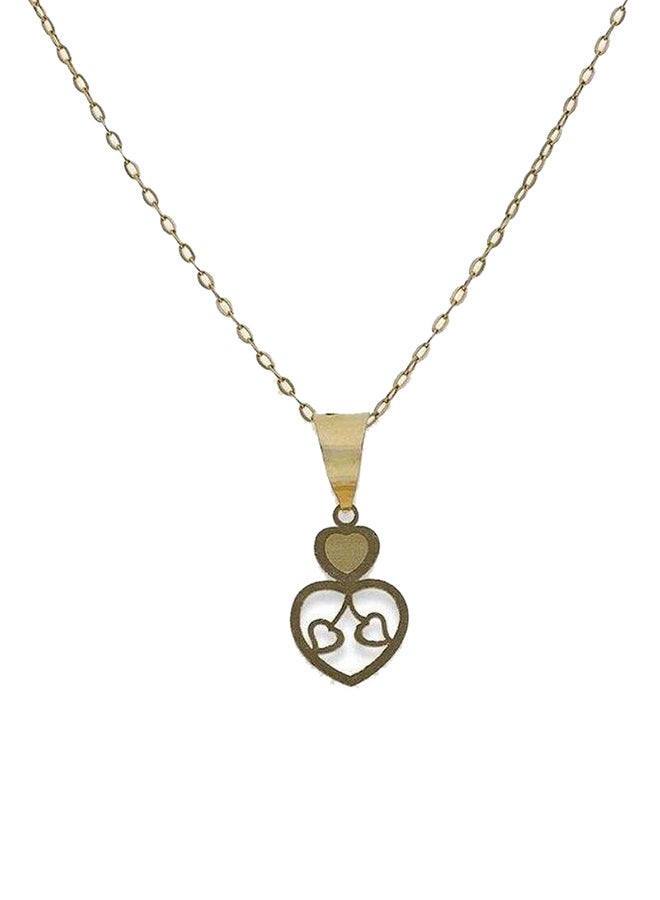 Chain Necklace With Twin Hearts Pendant - v1615968287/N42665263A_1