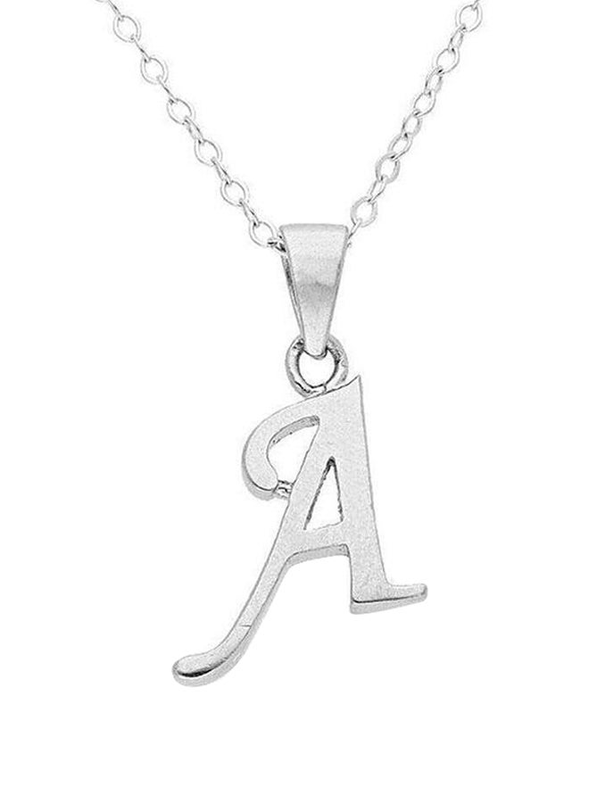 Italian Chain Necklace With Alphabet Pendant - v1615968289/N42665333A_1